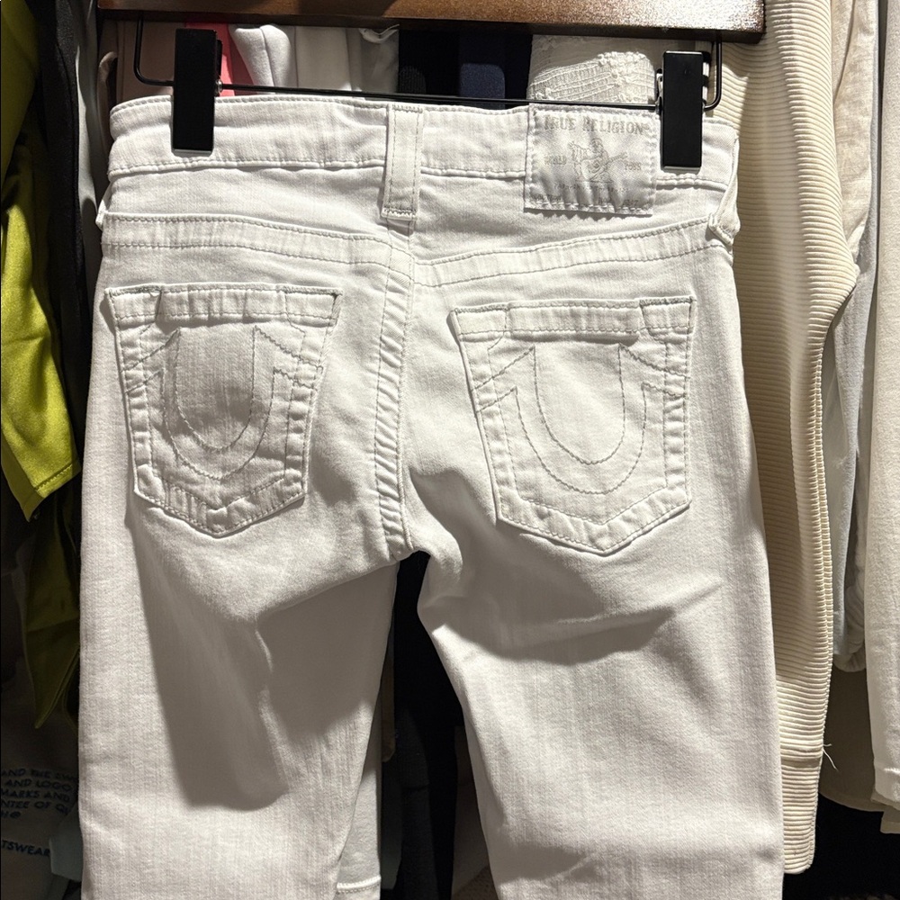 True religion Stella Low Rise Skinny Jeans in White 26